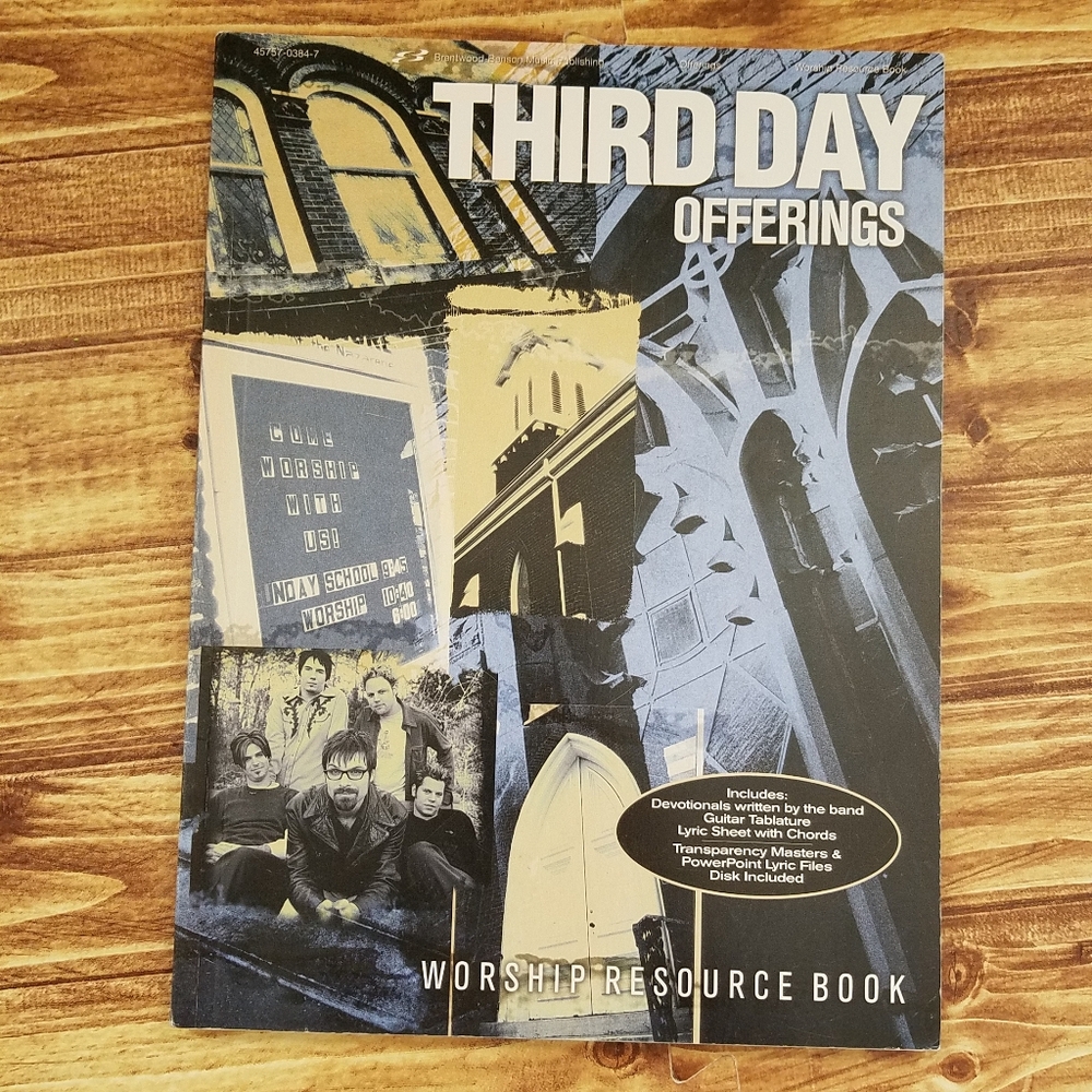 Third Day Offerings Worship Resource Book Sheet Music Songbook Brentwood